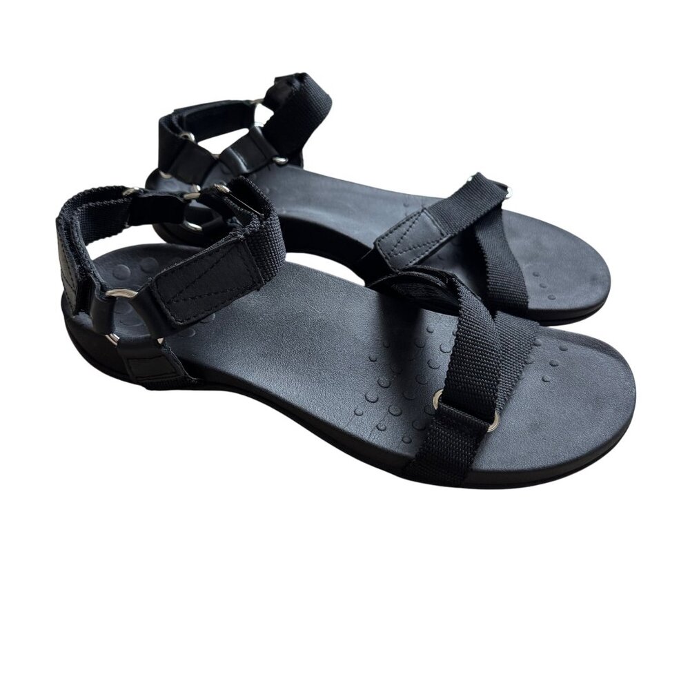 Vionic Womens Black Adjustable Strap Sandals Size… - image 1